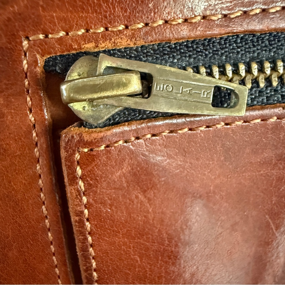 Vintage Coach Long Snap Bi-fold Wallet & Checkbook Cover in British Tan Leather - Picture 14 of 17